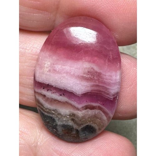 Oval 30x20mm Cobalt Calcite with Dolomite Cabochon 51